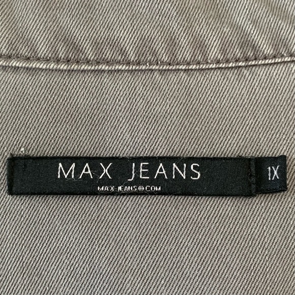 Max Jeans Gray Tencel Utility Jacket - Picture 5 of 7